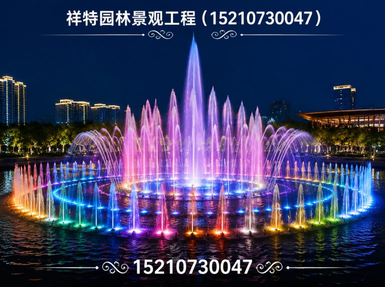 蠡县旱地喷泉展示图